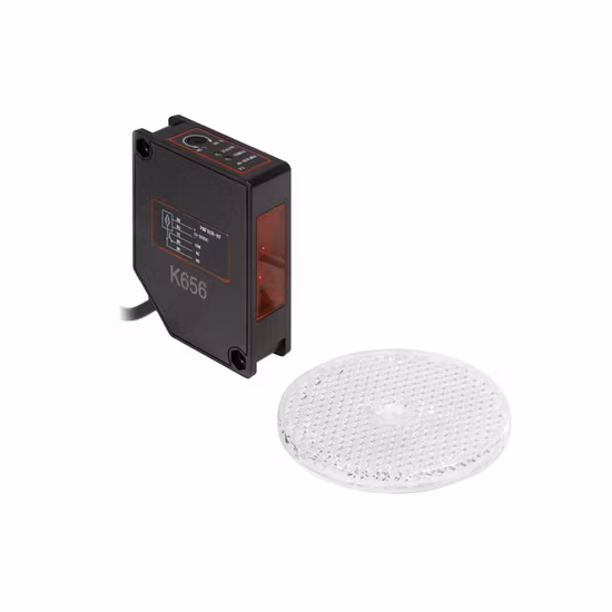 Sensore ottico con piastra riflettente a specchio Pmf80RF per sistemi di porte di gru